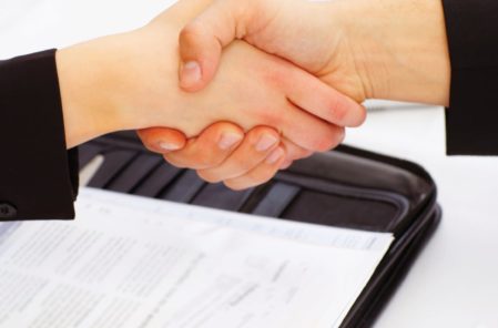 people shaking hands