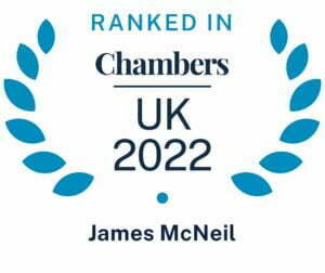 James McNeil ranked in Chambers 2022 logo
