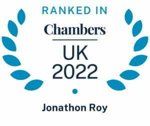 Jonathon Roy ranked in Chambers 2022 logo