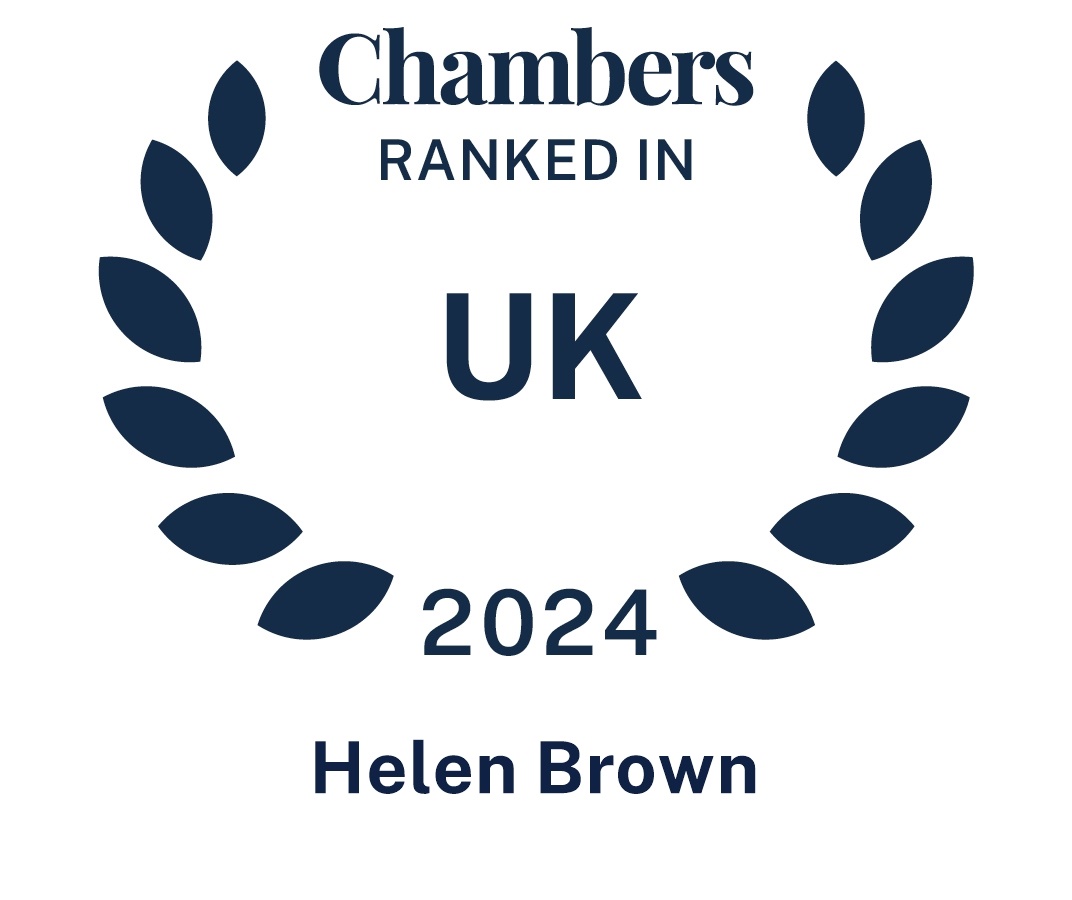 Chambers top ranked logo Helen Brown 2024