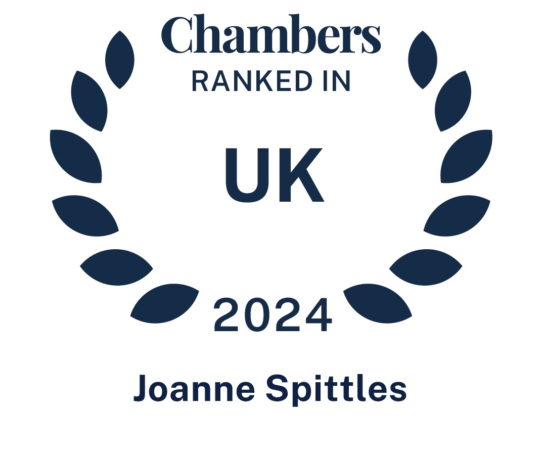 Chambers top ranked logo Joanne Spittles 2024