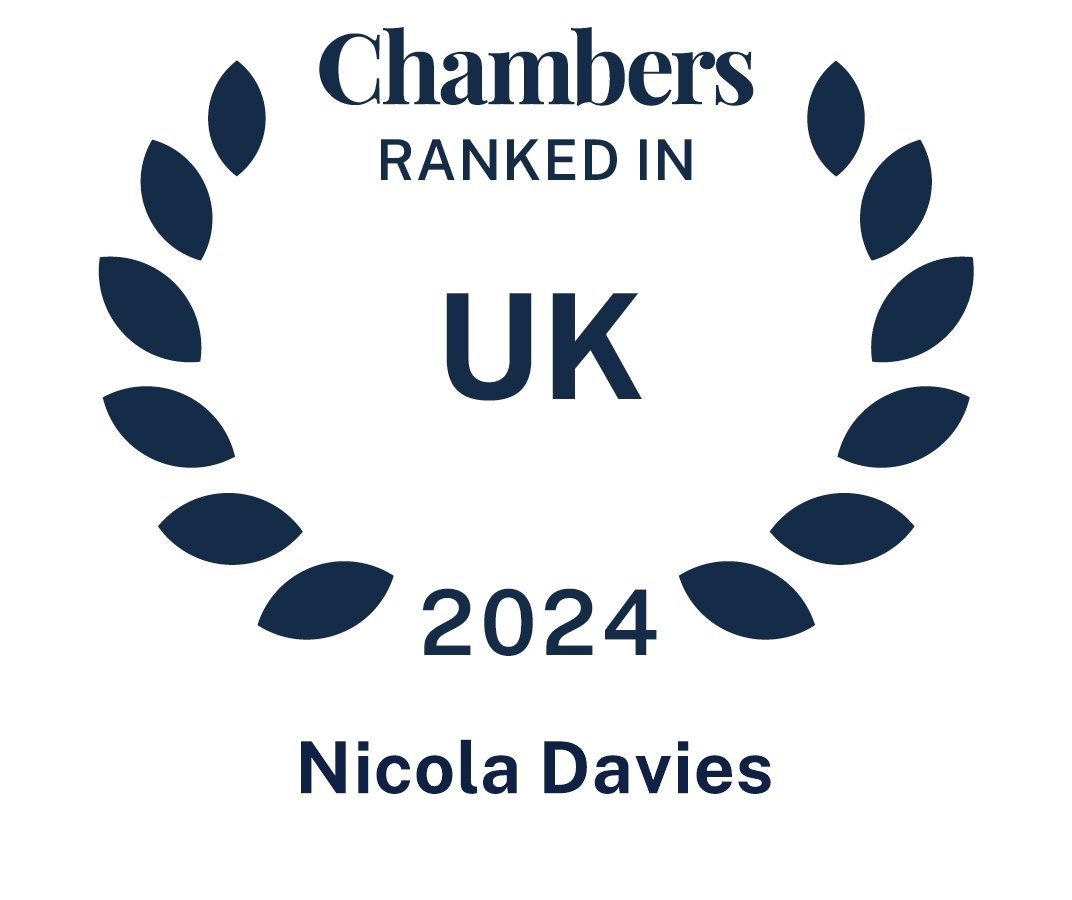 Chambers top ranked logo Nicola Davies 2024