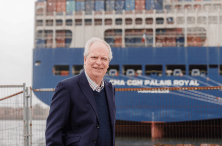 Peter Taylor at Southampton Docks