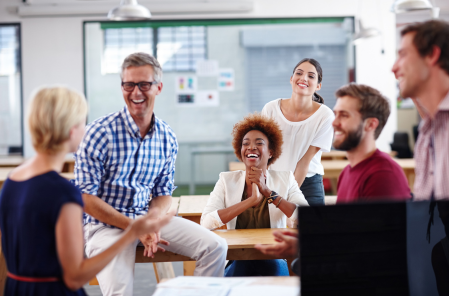 Group of diverse employees