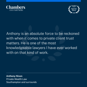 Anthony Nixon Chambers HNW quote