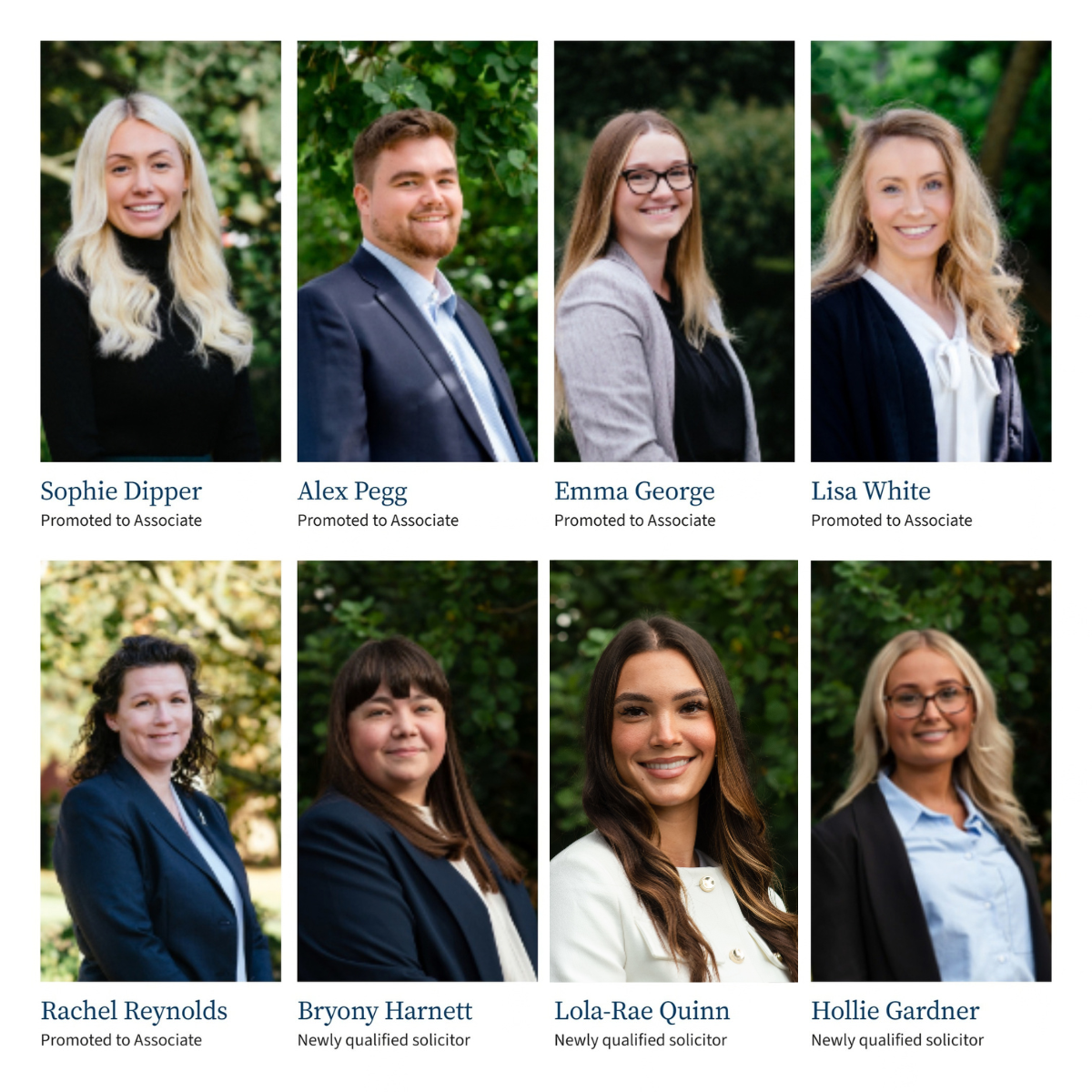 Promotions, newly qualified appointments and a fresh trainee intake underline Paris Smith’s commitment to developing legal talent